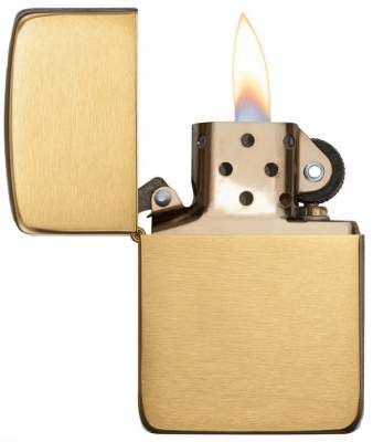 Produktbild: Zippo Chrom gebürstet Replica 1941 Feuerzeug offen