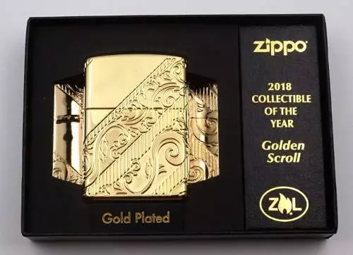 Produktbild: Zippo 2018 Collectible of The Year Golden Scroll Box innen