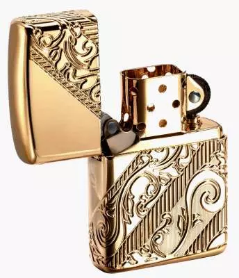 Produktbild: Zippo Golden Scroll offen