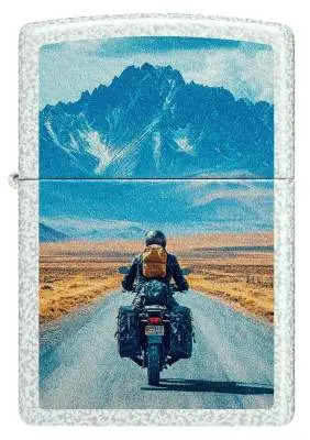 Produktbild: Zippo 60007685 Motorcycle Glacier – Motorradreise und Freiheit Frontansicht