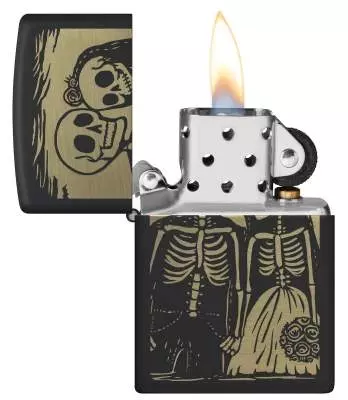 Produktbild: Zippo 60007808 Skeleton Couple Feuerzeug offen