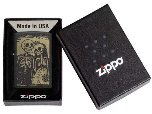 Produktbild: Zippo 60007808 Skeleton Couple Feuerzeug Verpackung