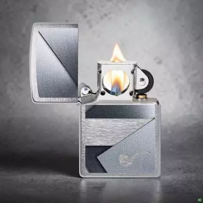 Produktbild: Zippo 60007811 Sheet Metal Chrom Metallic Pfeifenfeuerzeug Szene