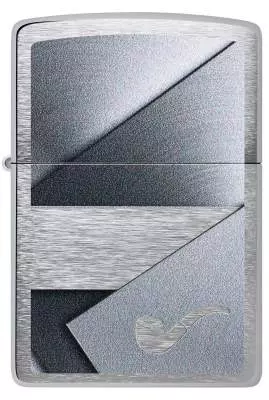 Produktbild: Zippo 60007811 Sheet Metal Chrom Metallic Pfeifenfeuerzeug vorne