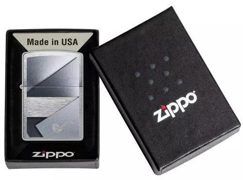 Produktbild: Zippo 60007811 Sheet Metal Chrom Metallic Pfeifenfeuerzeug Geschenkverpackung
