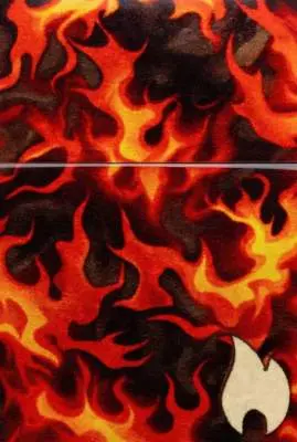 Produktbild: Zippo 60007852 Flaming Zippo Inferno 540° Fusion Tumbled Brass Frontausschnitt