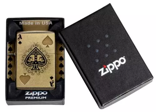 Produktbild: Zippo Ace of Spades Totenkopf Ass Feuerzeug Verpackung