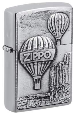Produktbild: Zippo Aerotstat Ballon Chrom gebürstet Emblem Feuerzeug