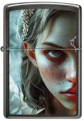 Produktbild: Zippo Angel Devil Grey Feuerzeug vorne