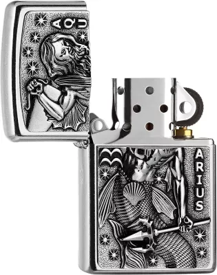 Produktbild: Zippo Aquarius Sternzeichen Wassermann Feuerzeug