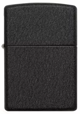 Produktbild: Zippo Black Crackle Basismodell Feuerzeug vorne