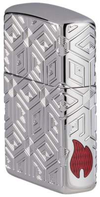 Produktbild: Zippo Boxes Armor Case chrom poliert hinten