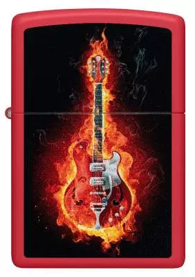 Produktbild: Zippo Burning Guitar Flammende Gitarre Feuerzeug vorne