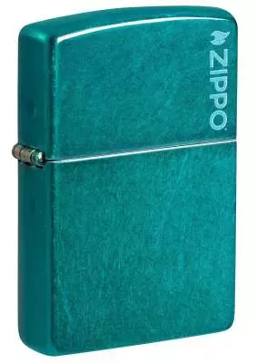 Produktbild: Zippo Candy Teal Blaugrün mit Logo Feuerzeug 60007678