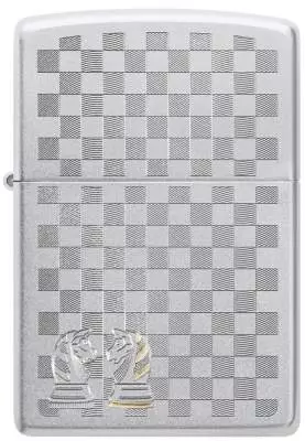 Produktbild: Zippo Chess Chrom satin Feuerzeug vorne