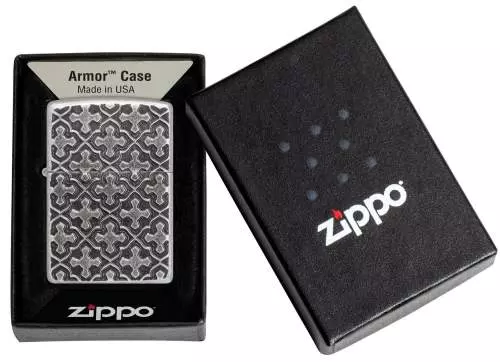 Produktbild: Zippo Kreuzmuster Armor Case Verpackung