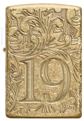 Produktbild: Zippo Flame Armor Case schwarz matt Feuerzeug vorne