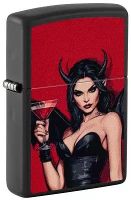 Produktbild: Zippo Devil Vampire schwarz matt Feuerzeug 60007573