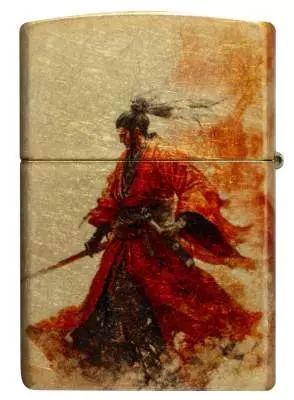 Produktbild: Zippo Drache und Samurai Fusion Feuerzeug hinten