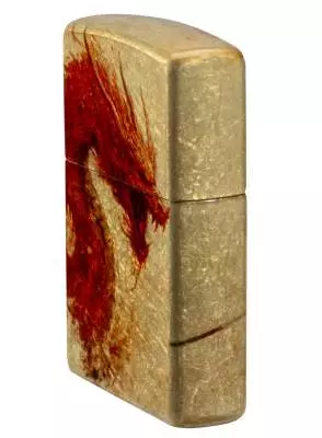 Produktbild: Zippo Drache und Samurai Fusion Feuerzeug seitlich