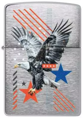 Produktbild: Zippo Eagle and Stars mit Americana-Motiv Feuerzeug vorne
