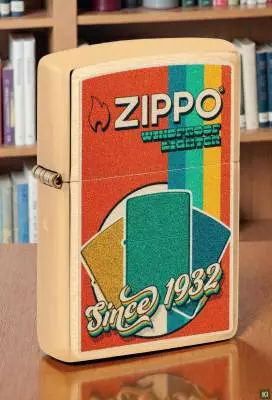 Produktbild: Zippo Retro Farbmuster Messing Feuerzeug Szene