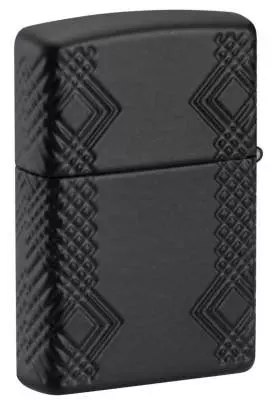 Produktbild: Zippo Flame Armor Case schwarz matt Feuerzeug hinten