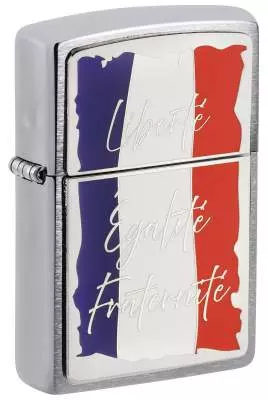 Produktbild: Zippo French Motto Chrom Emblem Feuerzeug 2008090