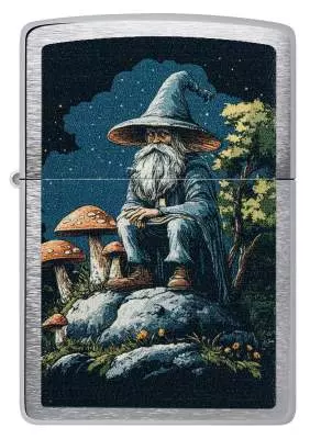 Produktbild: Zippo Märchen Gartenzwerg Chrom gebürstet Feuerzeug vorne