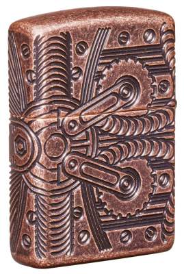 Produktbild: Zippo Ouija Board Armor Case messing antik hinten