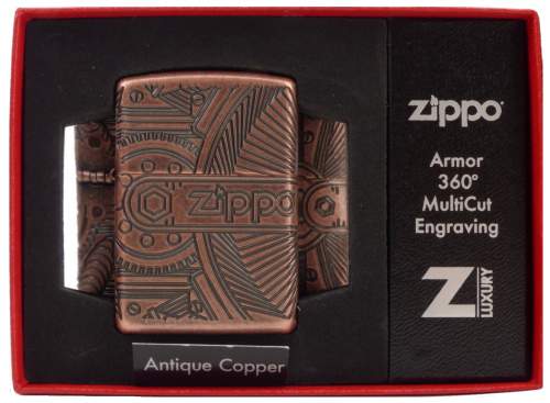 Produktbild: Zippo Ouija Board Armor Case messing antik Verpackung