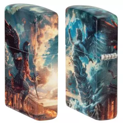 Produktbild: Zippo Greek Myths rundherum bedruckt Feuerzeug Seiten