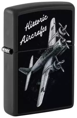 Produktbild: Zippo Historic Aircrafts schwarz matt Feuerzeug 60007558