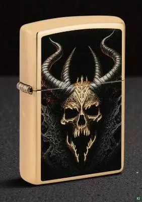 Produktbild: Zippo Horror Skull Messing Feuerzeug Szene