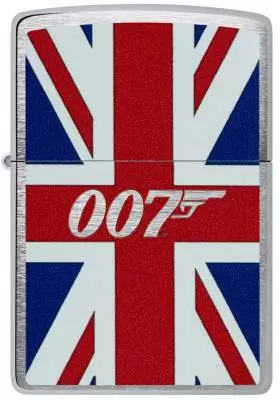 Produktbild: Zippo James Bond 007 Union Jack Chrom gebürstet 60007546 vorne