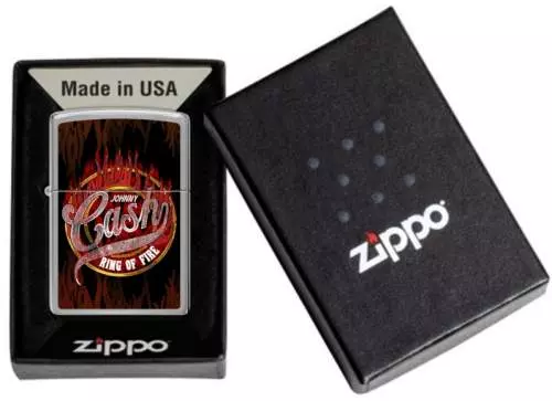 Produktbild: Zippo Johnny Cash Ring of Fire Feuerzeug 60007609 Geschenkverpackung