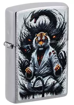 Produktbild: Zippo Karate-Tiger chrom Feuerzeug 60007646