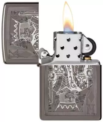 Produktbild: Zippo Kings of Diamonds Karo König offen