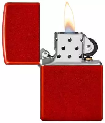Produktbild: Zippo Metallic Red Base Model Feuerzeug offen