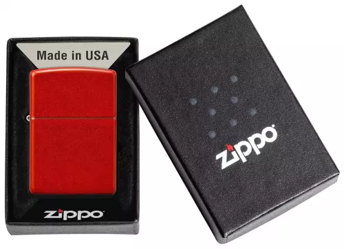 Produktbild: Zippo Metallic Red Base Model Feuerzeug Verpackung