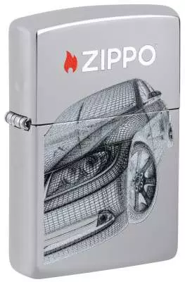 Produktbild: Zippo Modern Car 2 Chrom poliert Feuerzeug 60007563