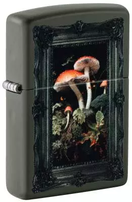 Produktbild: Zippo Mushroom Picture Green Matte Feuerzeug 60007539