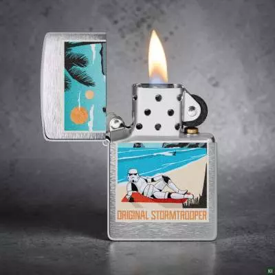 Produktbild: Zippo Original Stormtrooper Beach Chrom gebürstet Feuerzeug Szene