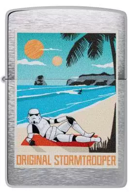 Produktbild: Zippo Original Stormtrooper Beach Chrom gebürstet Feuerzeug vorne