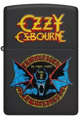 Produktbild: Zippo Ozzy Osbourne Fledermaus schwarz Feuerzeug vorne