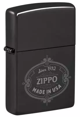 Produktbild: Zippo Plakette schwarz poliert Feuerzeug 60007713