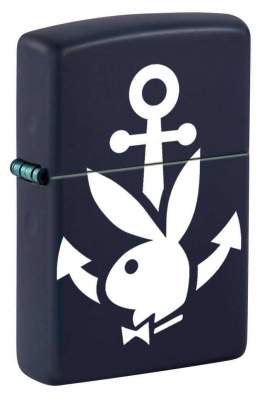 Produktbild: Zippo Playboy Anchor in Navy Blue color Druck Feuerzeug