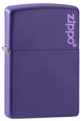 Produktbild: Zippo Purple Matte Basismodell lila matt mit Logo Feuerzeug