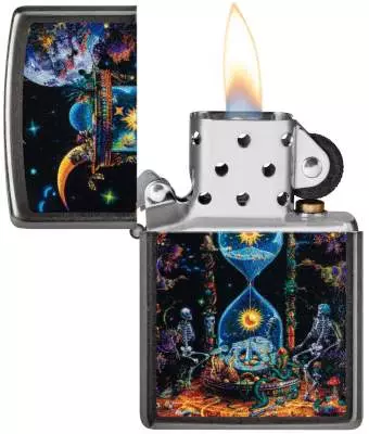 Produktbild: Zippo Sand of Time Grey Feuerzeug offen