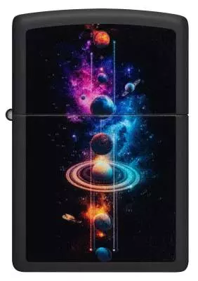 Produktbild: Zippo Solar System Schwarzlicht Kosmos vorne